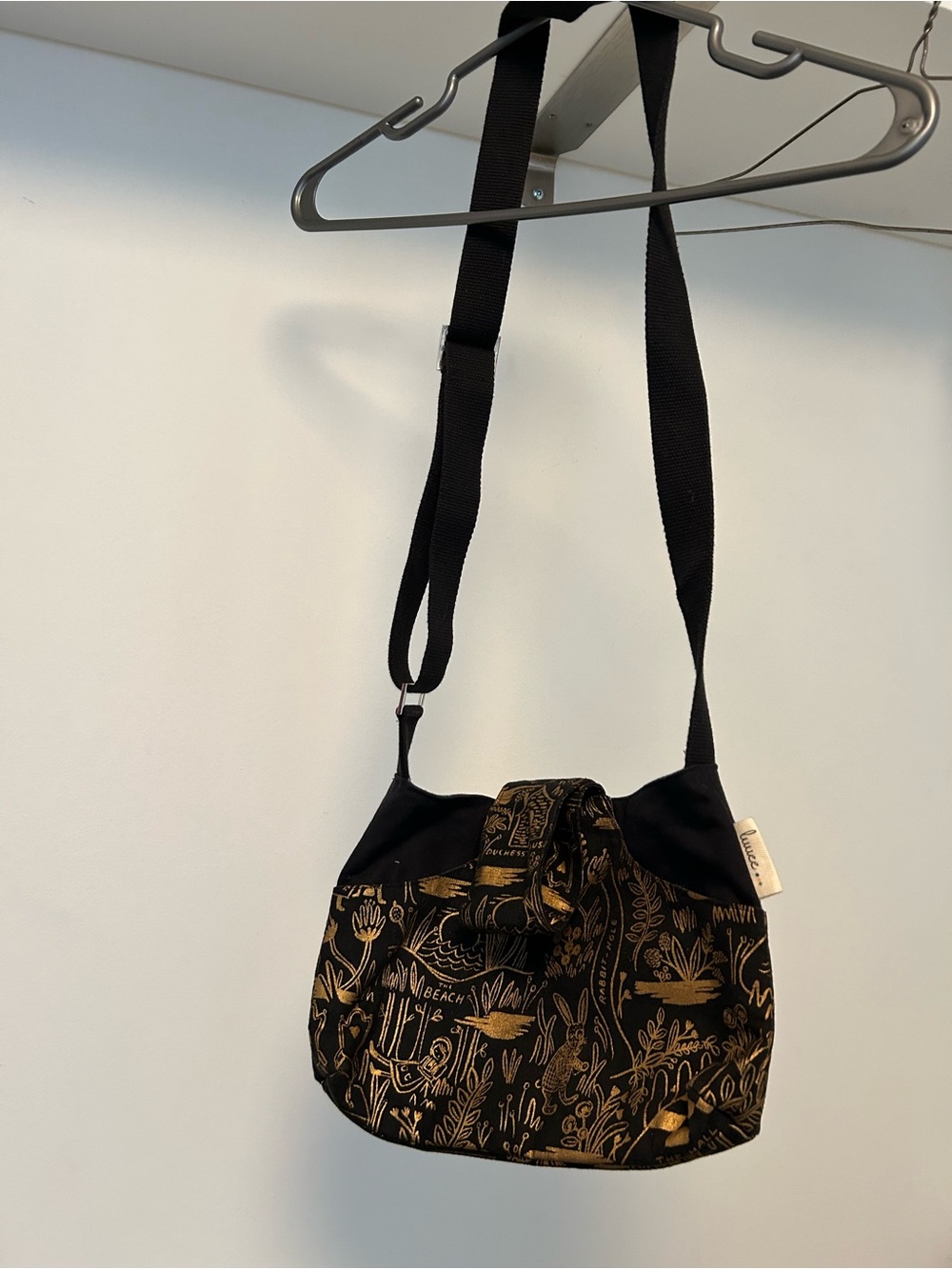 Canvas cross body bag, Unique Alice-in-Wonderland motif